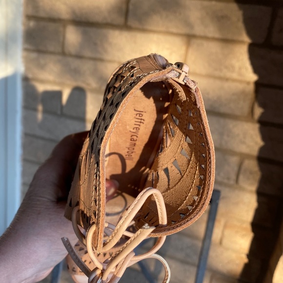 Jeffrey Campbell Nude Rodillo Wedges Pumps - Picture 8 of 10